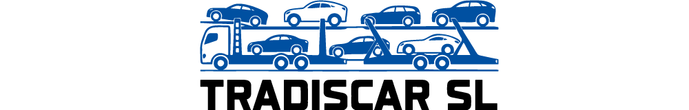 Logotipo de Tradiscar, transporte de vehículos por carretera